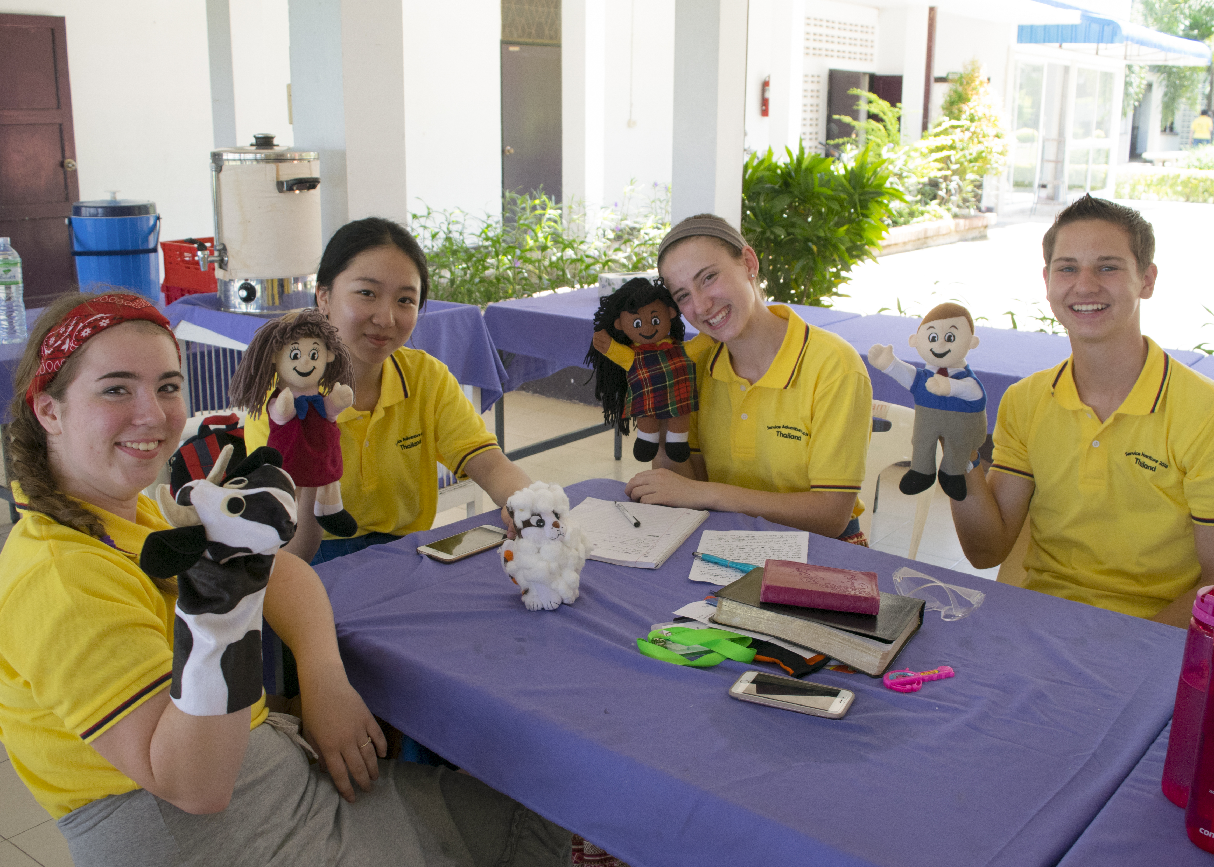 puppet group at service adventure