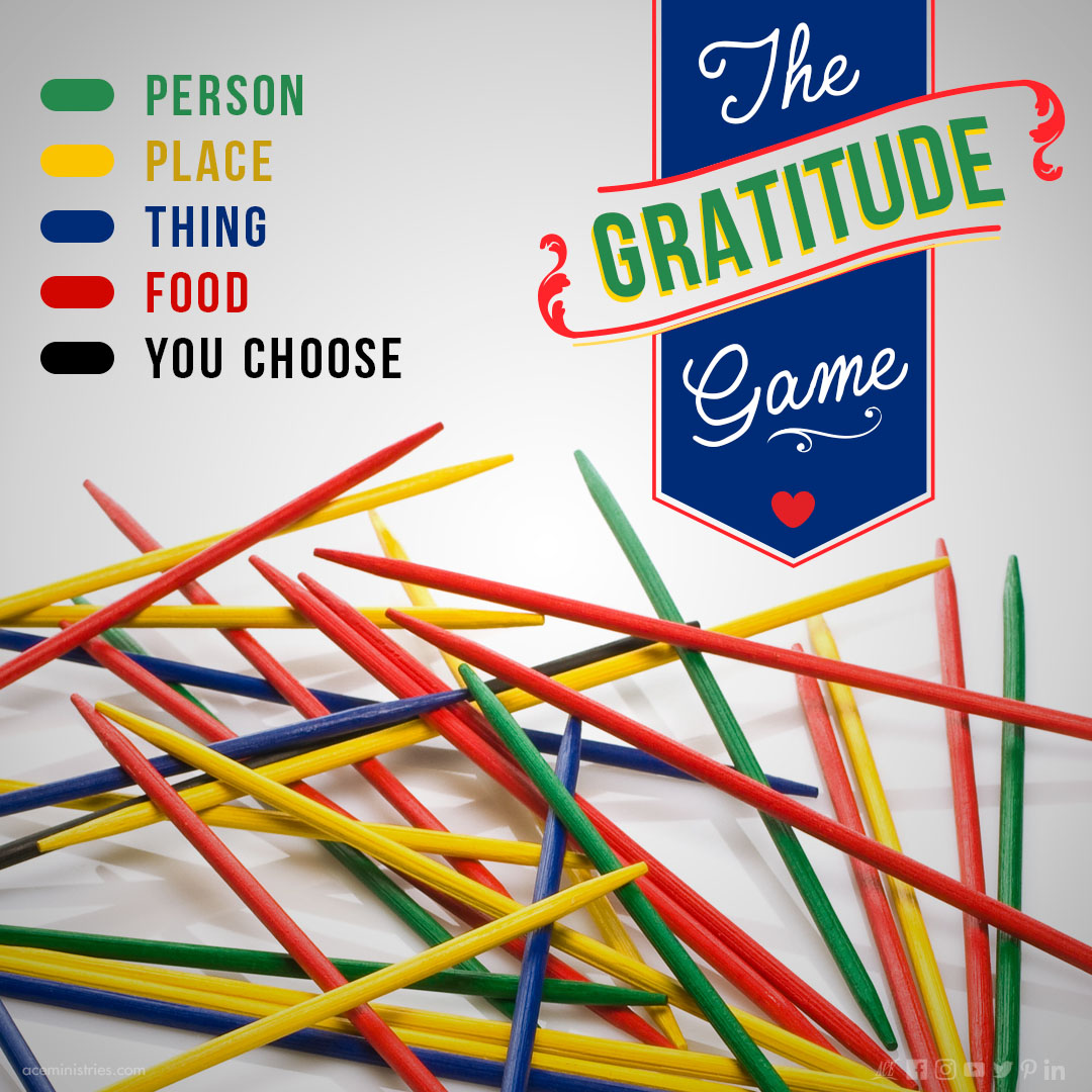 Gratitude Pick-Up Sticks a fun way to talk about thankfulness