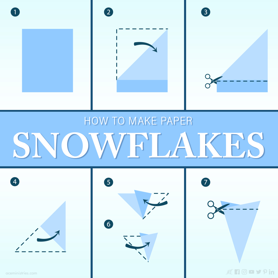 How to create a paper snowflake