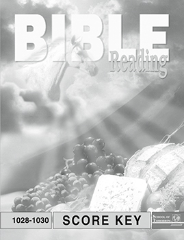 Bible Reading Key 1028-1030