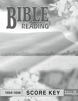 Bible Reading Key 1034-1036
