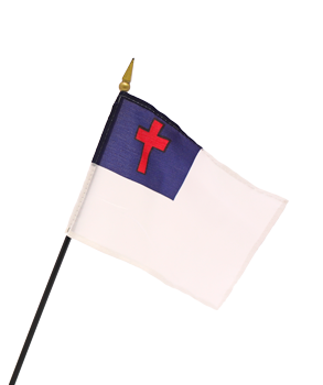 4 in. x 6 in. Christian Flag