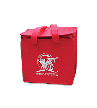 A.C.E. Logo Lunch Tote, Red