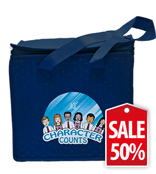 Character Counts Lunch Tote, Dark Blue