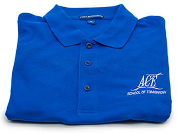 Polo Shirt, Men's, Large, Strong Blue