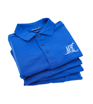 Polo Shirt, Men's, Large, Strong Blue