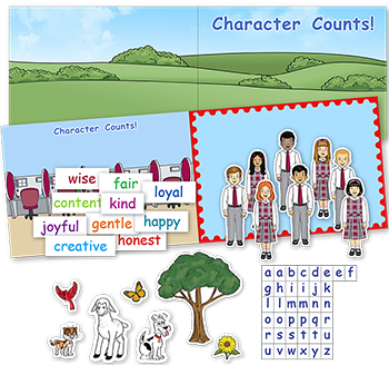 Character Counts Magnetic Board